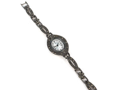 Bratara din Argint 925 - cu Marcasite - Fixa - 170mm x 20mm - Argintiu