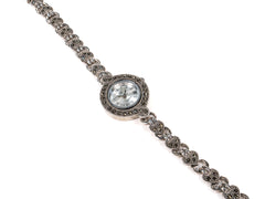 Bratara din Argint 925 - cu Marcasite - Fixa - 210mm x 20mm - Argintiu