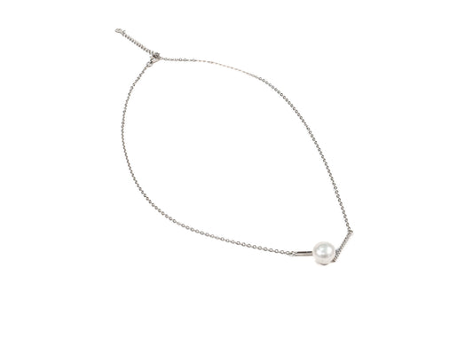 Lantisor din Argint 925 - cu Zirconia - Reglabila - 400mm x 5mm - Incolor #2
