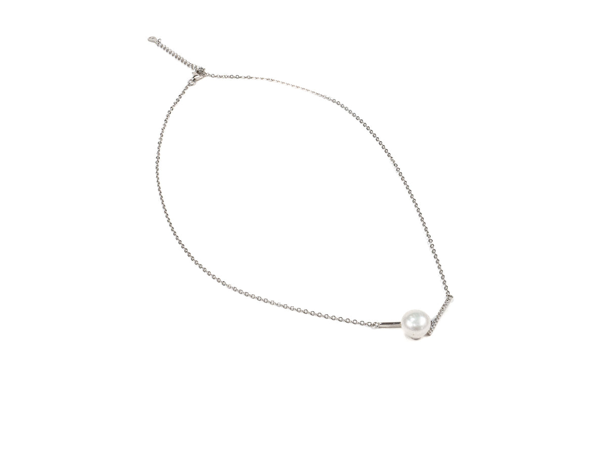 Lantisor din Argint 925 - cu Zirconia - Reglabila - 400mm x 5mm - Incolor #2