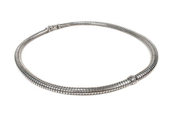 Lantisor din Argint 925 - cu Zirconia - Fixa - 350mm x 10mm - Incolor