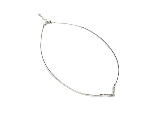Lantisor din Argint 925 - cu Zirconia - Reglabila - 450mm x 2mm - Incolor #2
