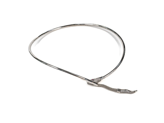 Lantisor din Argint 925 - cu Rubin - Fixa - 300mm x 3mm - Rosu