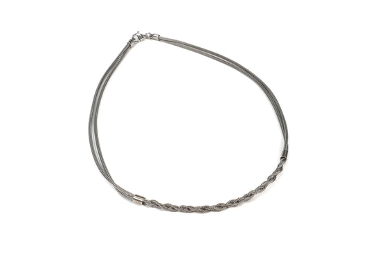 Lantisor din Argint 925 - Fixa - 450mm x 4mm - Argintiu