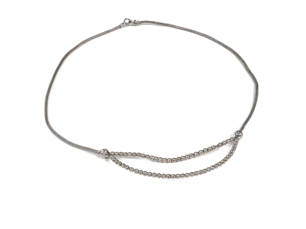 Lantisor din Argint 925 - Fixa - 450mm x 1mm - Argintiu