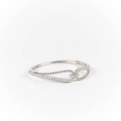 Bratara STILL, Argint 925 - Marime 58 fi x 12mm, Fixa, Zirconia, Incolor