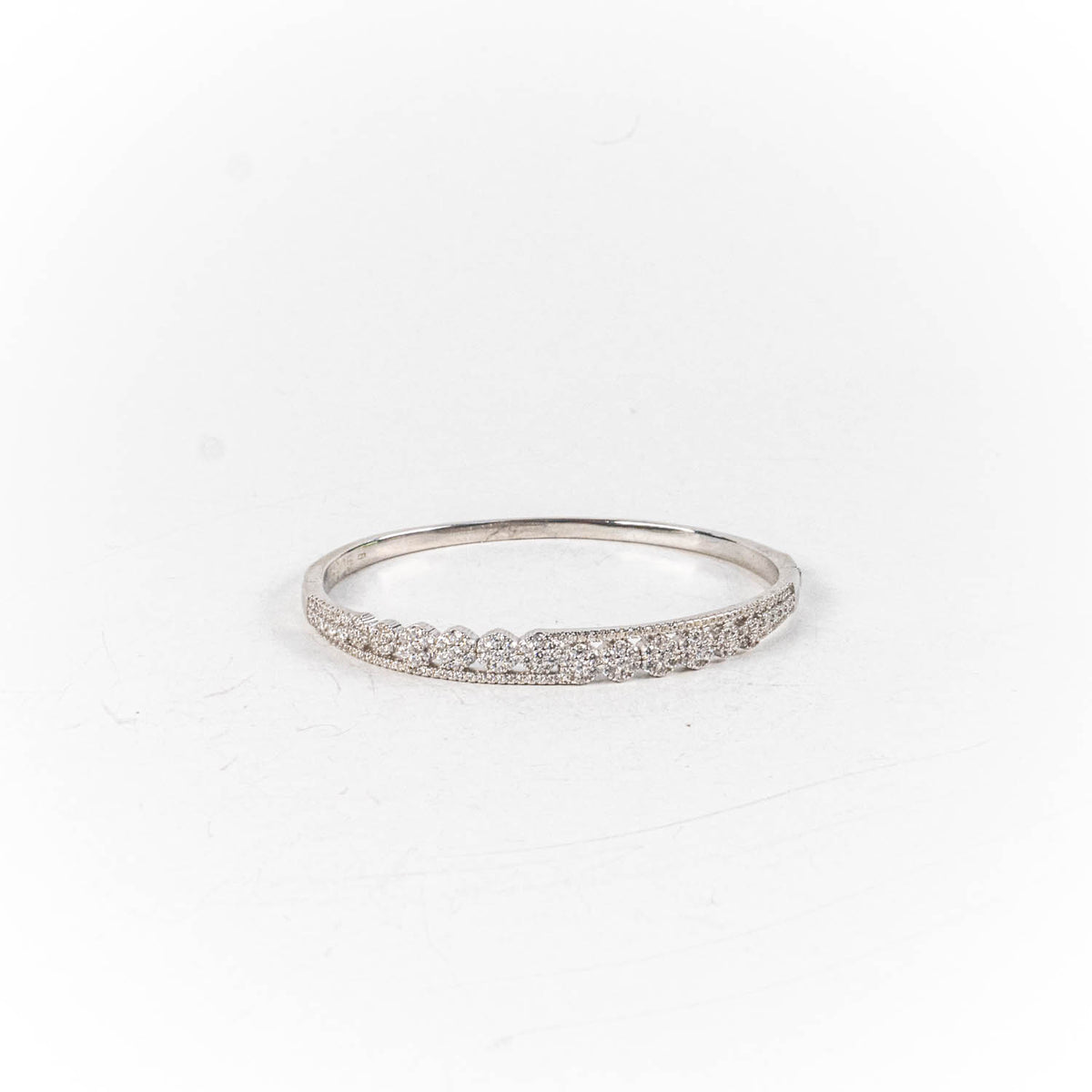 Bratara STILL, Argint 925 - Marime 55 fi x 5mm, Fixa, Zirconia, Incolor