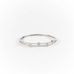 Bratara STILL, Argint 925 - Marime 58 fi x 5mm, Fixa, Zirconia, Incolor