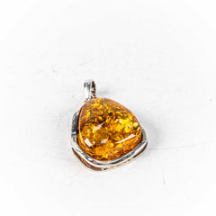 Pandantiv STILL Argint 925 - Marime 50mm x 27mm, Chihlimbar, Galben