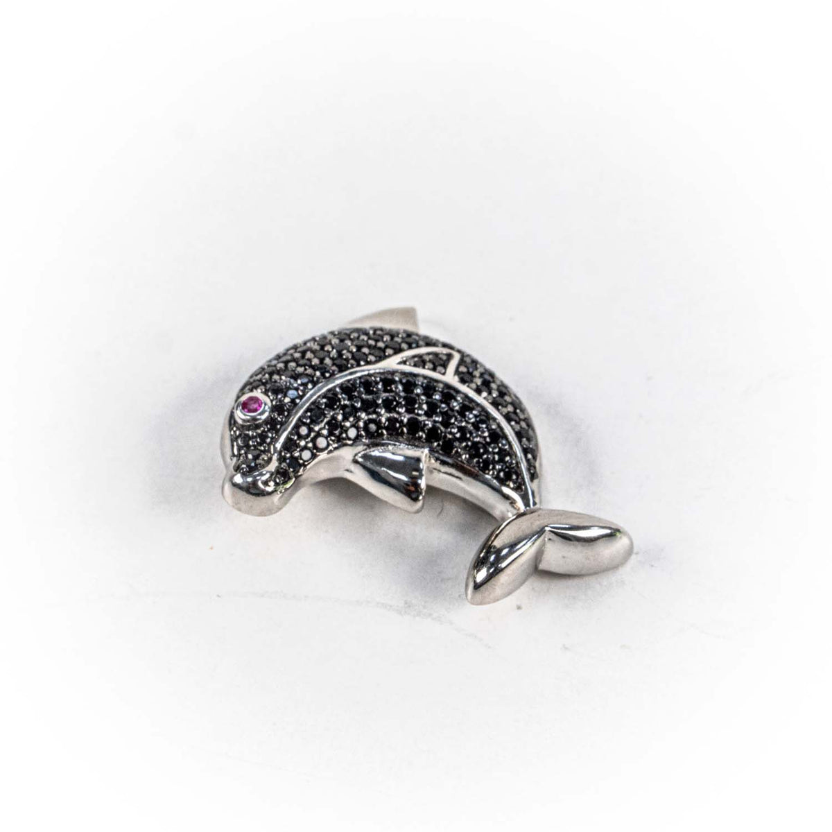 Pandantiv STILL Argint 925 - Marime 20mm x 16mm, Zirconia, Negru