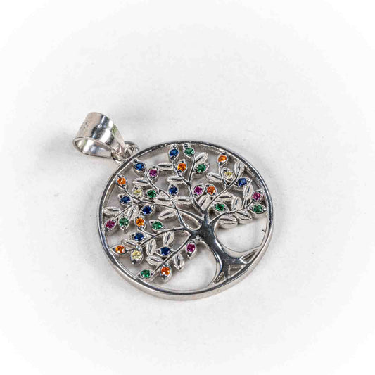 Pandantiv STILL Argint 925 - Marime 13mm x 5mm, Zirconia, Multicolor