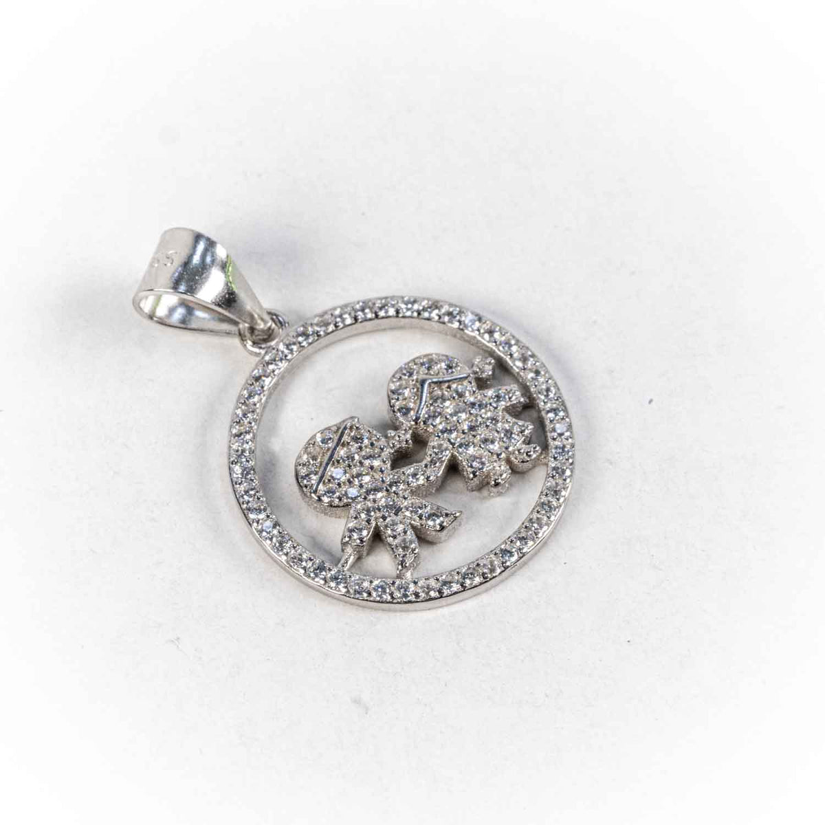 Pandantiv STILL Argint 925 - Marime 10mm x 17mm, Zirconia, Incolor