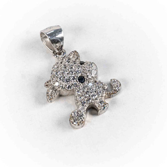 Pandantiv STILL Argint 925 - Marime 26mm x 15mm, Zirconia, Incolor