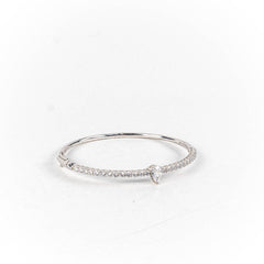 Bratara STILL, Argint 925 - Marime 57 fi x 3mm, Fixa, Zirconia, Incolor