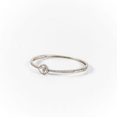 Bratara STILL, Argint 925 - Marime 55 fi x 10mm, Fixa, Zirconia, Incolor