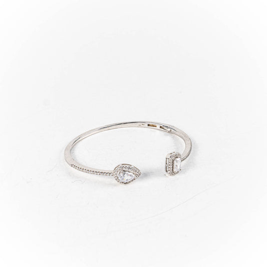 Bratara STILL, Argint 925 - Marime 55 fi x 10mm, Fixa, Zirconia, incolor