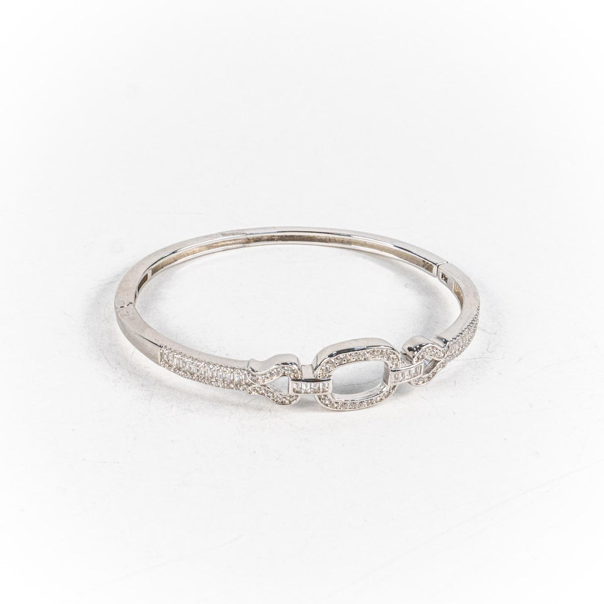 Bratara STILL, Argint 925 - Marime 60 fi x 12mm, Fixa, Zirconia, Incolor