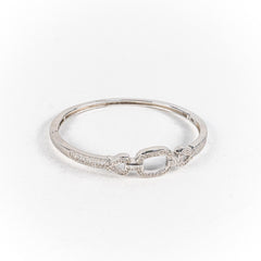 Bratara STILL, Argint 925 - Marime 60 fi x 12mm, Fixa, Zirconia, Incolor