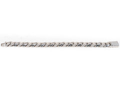 Bratara STILL, Argint 925 - Marime 21cm x 12mm, Fixa, Zirconia, Incolor