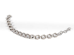 Bratara STILL, Argint 925 - Marime 20cm x 10mm, Reglabila, Zirconia, Incolor