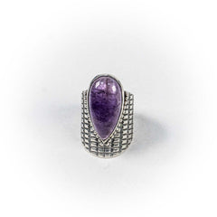 Inel STILL, Argint 925 - Marime 8, Ametist, Violet