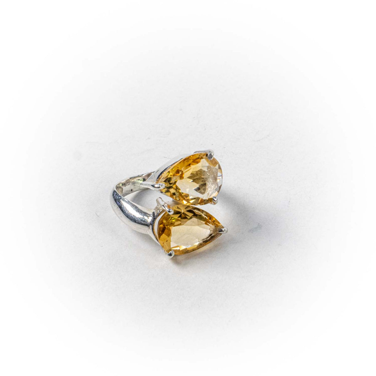 Inel STILL, Argint 925 - Marime 7, Citrin, Galben