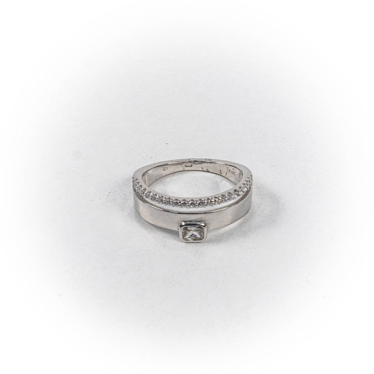 Inel STILL, Argint 925 - Marime 9, Chihlimbar, Incolor