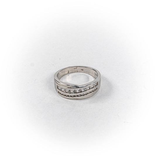 Inel STILL, Argint 925 - Marime 8, Zirconia, Incolor