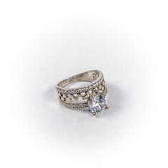 Inel STILL, Argint 925 - Marime 8, Zirconia, Incolor