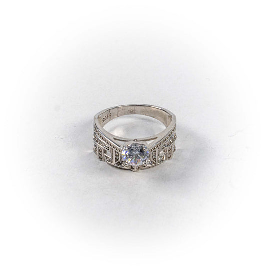 Inel STILL, Argint 925 - Marime 9, Zirconia, Incolor
