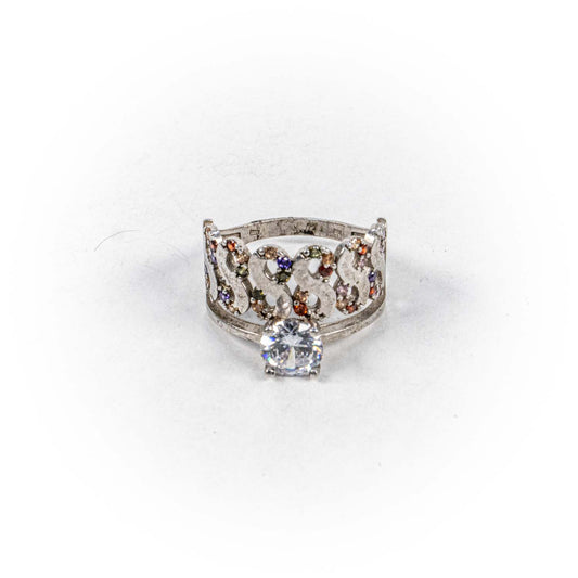 Inel STILL, Argint 925 - Marime 8,5, Zirconia, Incolor