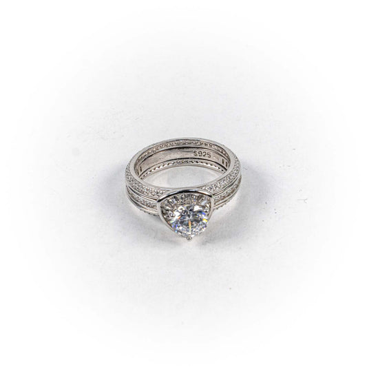 Inel STILL, Argint 925 - Marime 8, Zirconia, Incolor