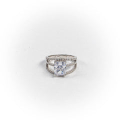 Inel STILL, Argint 925 - Marime 9, Zirconia, Incolor