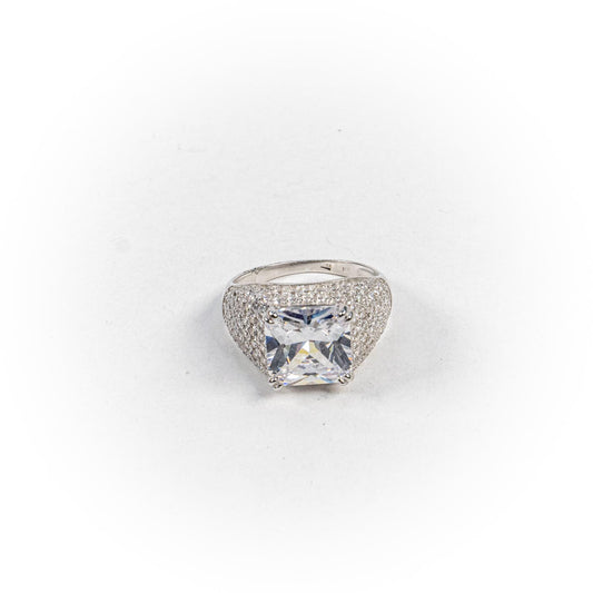 Inel STILL, Argint 925 - Marime 8,5, Zirconia, Incolor