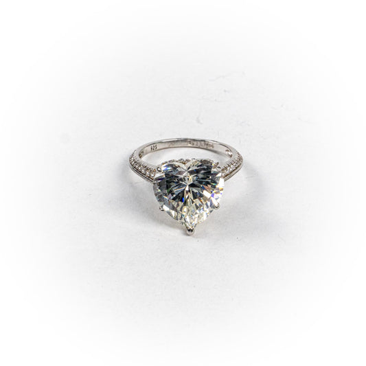 Inel STILL, Argint 925 - Marime 9, Zirconia, Incolor cu Reflexii Aurii