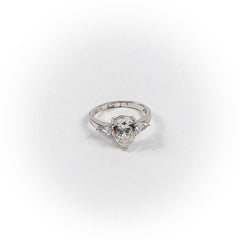 Inel STILL, Argint 925 - Marime 7, Zirconia, Incolor cu Reflexii Aurii