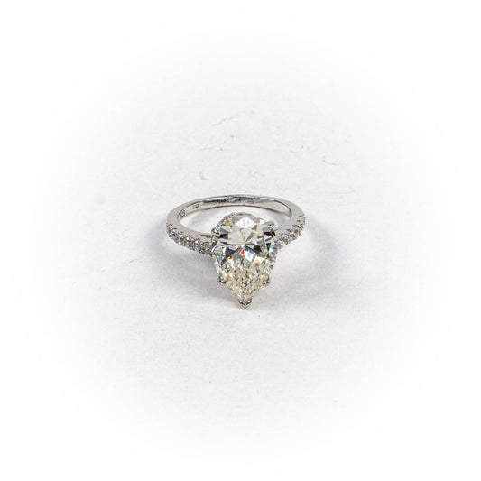 Inel STILL, Argint 925 - Marime 9, Zirconia, Incolor cu Reflexii Aurii