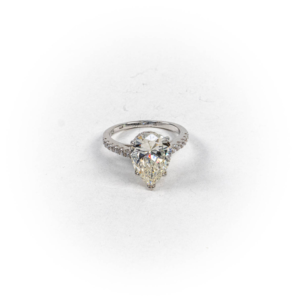 Inel STILL, Argint 925 - Marime 9, Zirconia, Incolor cu Reflexii Aurii