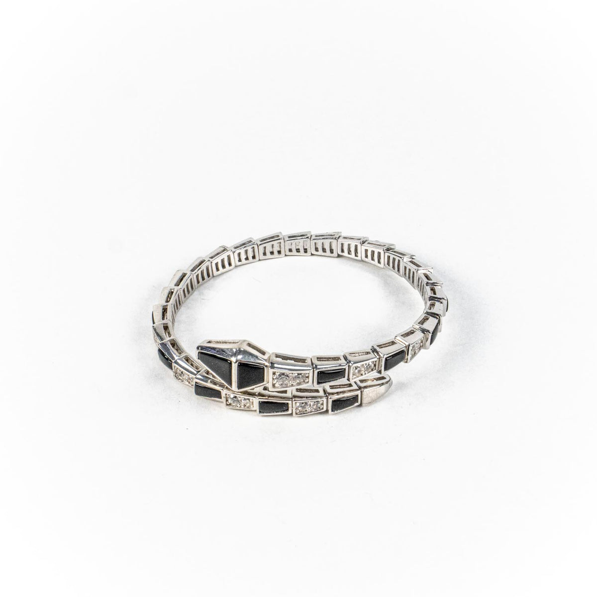 Bratara STILL, Argint 925 - Marime 53 fi x 5mm, Fixa, Onix, Negru