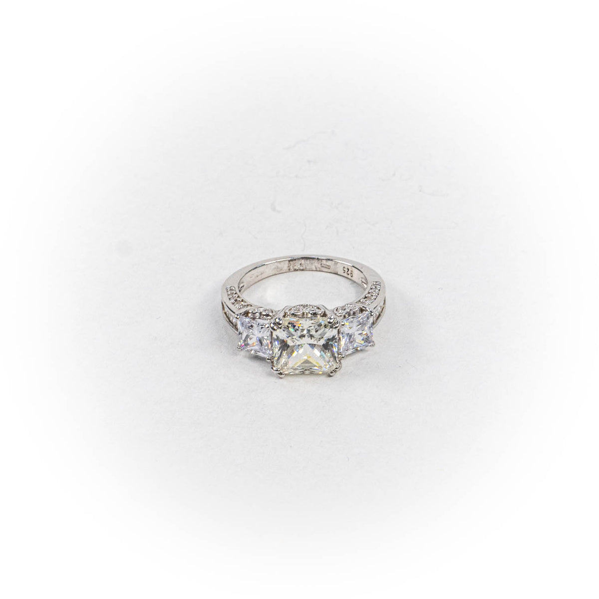 Inel STILL, Argint 925 - Marime 7, Zirconia, Incolor cu Reflexii Aurii