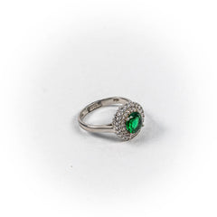 Inel STILL, Argint 925 - Marime 7, Zirconia, Verde