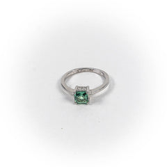 Inel STILL, Argint 925 - Marime 9, Zirconia, Verde