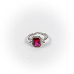 Inel STILL, Argint 925 - Marime 7, Rubin, Rosu