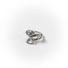 Inel STILL, Argint 925 - Marime 8, Aquamarin, Albastru Deschis