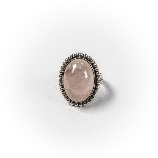 Inel STILL, Argint 925 - Marime 7,5, Cuart, Roz