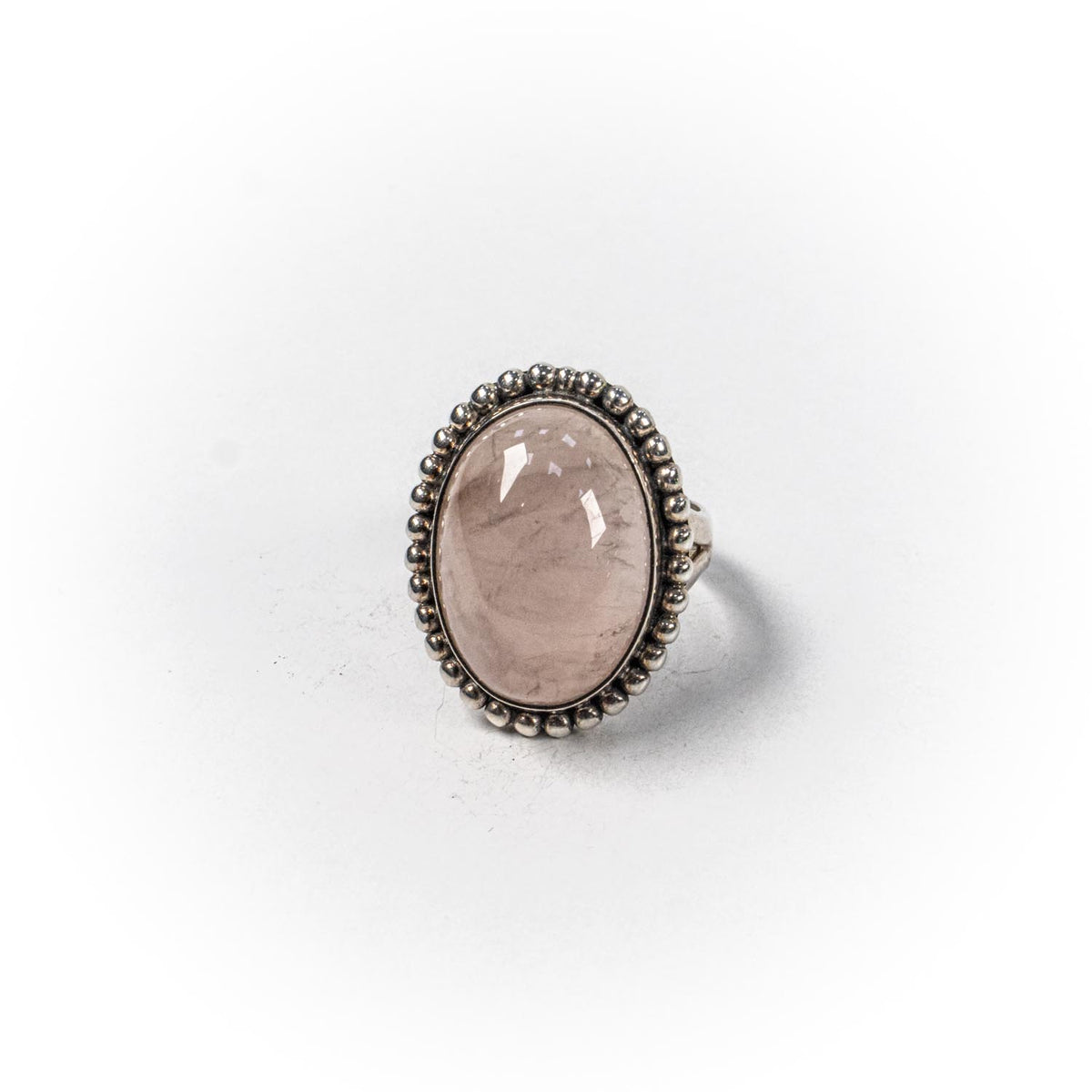 Inel STILL, Argint 925 - Marime 7,5, Cuart, Roz