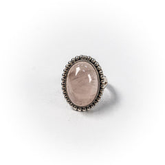 Inel STILL, Argint 925 - Marime 7,5, Cuart, Roz