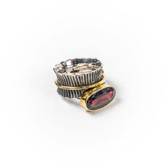 Inel STILL, Argint 925 - Marime 9, Granat, Rosu-Visiniu