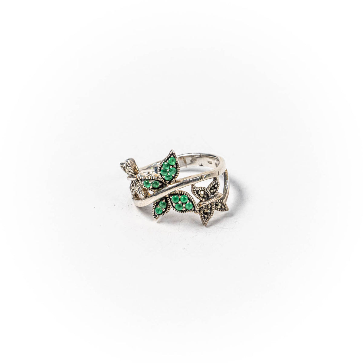 Inel STILL, Argint 925 - Marime 7,5, Zirconia, Verde
