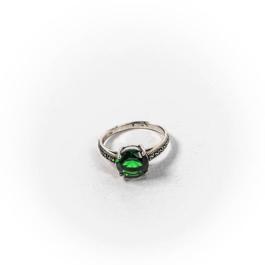 Inel STILL, Argint 925 - Marime 8, Zirconia, Verde